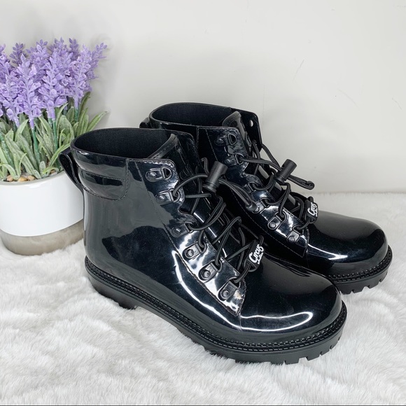 Circus Sam Edelman Knox Black Patent Leather Boots - Picture 3 of 9